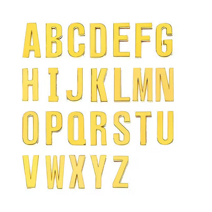 Scarf Slide Letters – 30mm – 14K Gold Non Tarnish Deep South Originals