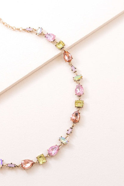 Iridescent Flare Necklace | Pink Lemonade Shop Style & More | Fresh Looks, Everyday Deals & Free Shipping