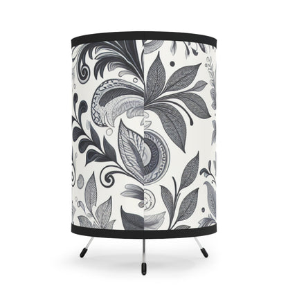 Elegant Floral Tripod Lamp, Home Decor, Accent Lighting, Modern Design, Bedroom Lighting, Living Room Decor, Unique Gift Grayceful LLC