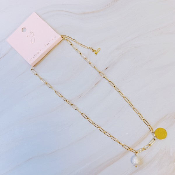 Pearl And Disc Chain Necklace Shop Style & More | Fresh Looks, Everyday Deals & Free Shipping