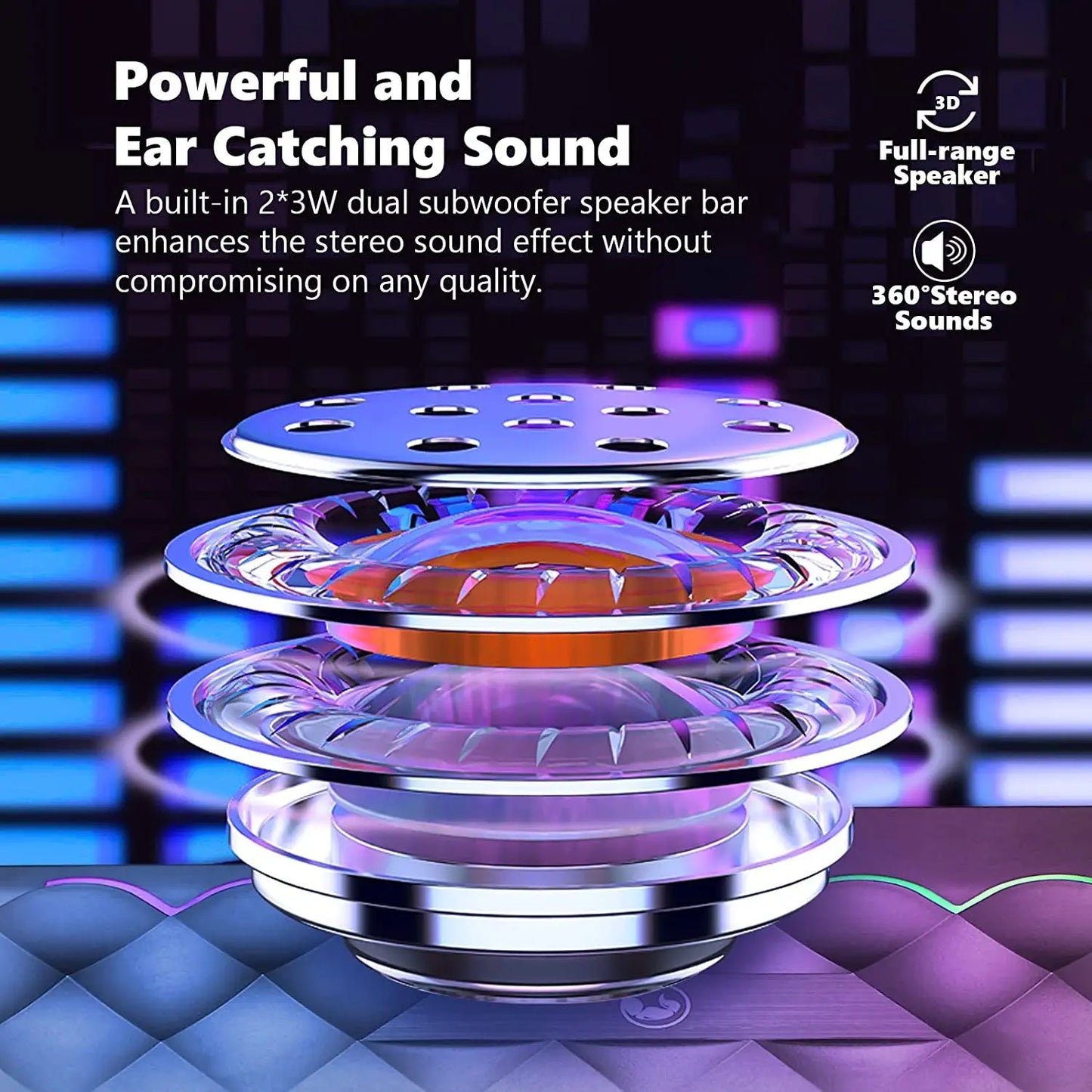 Elevate Your Audio Experience with the Marvo SG280 RGB PC Speakers - Wireless & Wired Connectivity, Touch Control, and Stunning Sound for Gaming, Movies, and Music