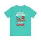 Stop Staring at My Cock T-Shirt The Devil's Pickle