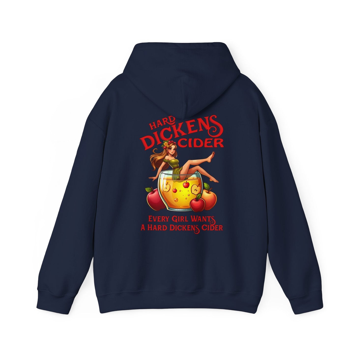 Hard Dickens Cider Front/Back Hooded Sweatshirt The Devil's Pickle