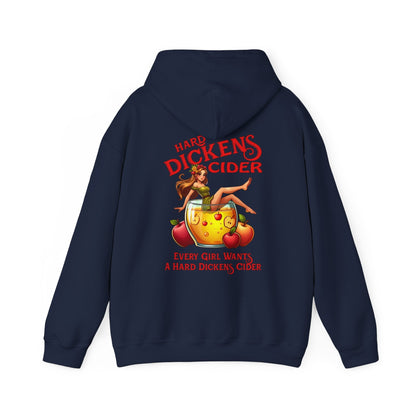 Hard Dickens Cider Front/Back Hooded Sweatshirt The Devil's Pickle