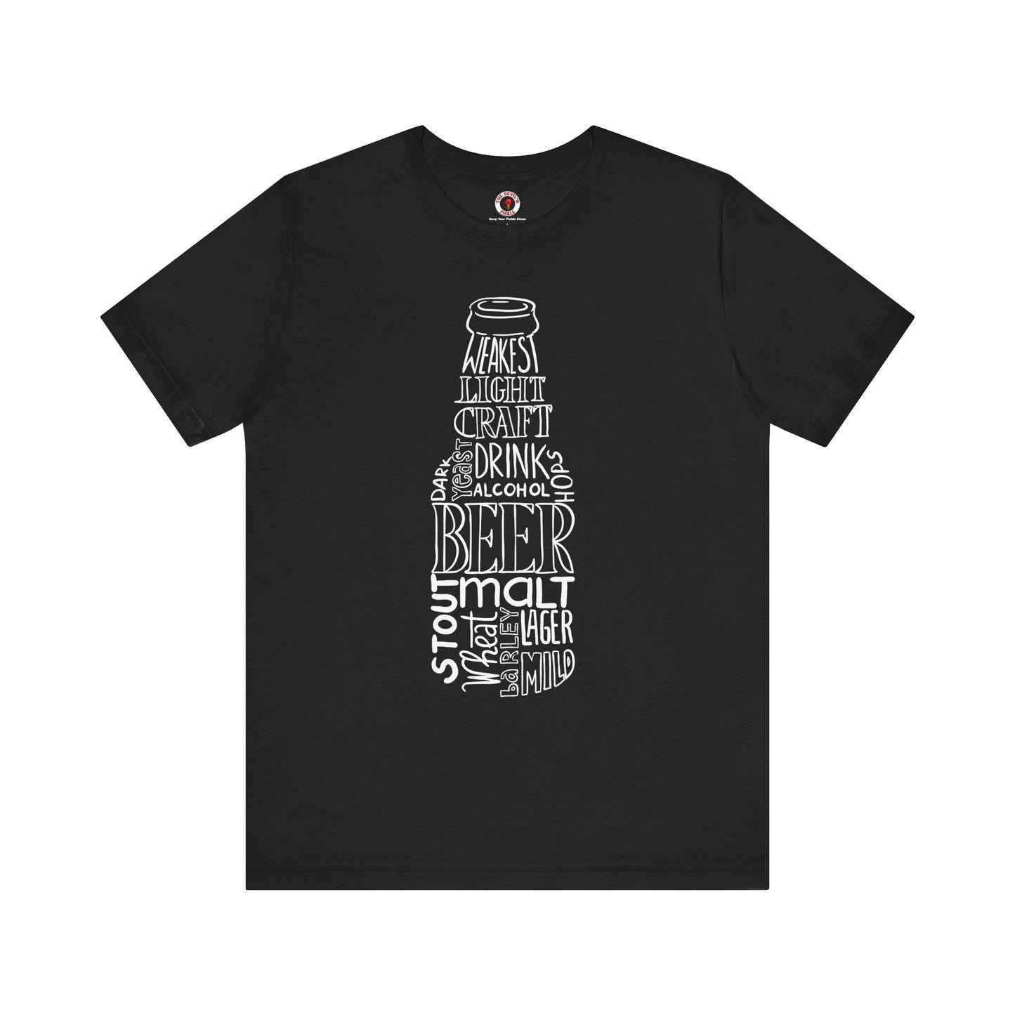 Beer Bottle of Words T-Shirt The Devil's Pickle