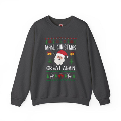 Make Christmas Great Again Crewneck Sweatshirt The Devil's Pickle