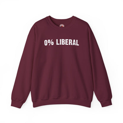 0% Liberal Crewneck Sweatshirt The Devil's Pickle