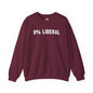 0% Liberal Crewneck Sweatshirt The Devil's Pickle