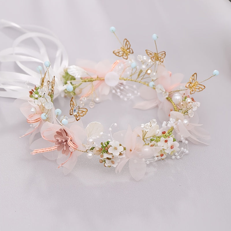 Bridal Accessories Flower Butterfly Bridal Headband Hairband Accessories Performance Headpiece NovaCart