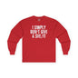 I Simply Don't Give A She/It Long Sleeve Tee The Devil's Pickle
