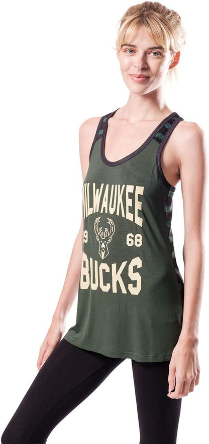 NBA Womens Super-Soft Mesh Jersey Racerback Tank Top for Women