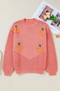 Pumpkin Embroidered Thanksgiving Holiday Sweater Shop Style & More | Fresh Looks, Everyday Deals & Free Shipping