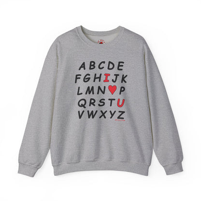 ABC I Love You Crewneck Sweatshirt The Devil's Pickle