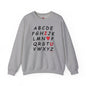 ABC I Love You Crewneck Sweatshirt The Devil's Pickle