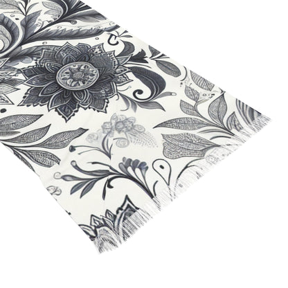 Elegant Floral Light Scarf | Fashion Accessory, Spring Outfit, Festival Wear, Gift for Mom, Trendy Wrap Grayceful LLC