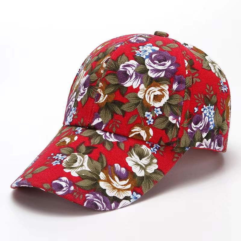 Floral Print Adjustable Baseball Cap Country in My Heart