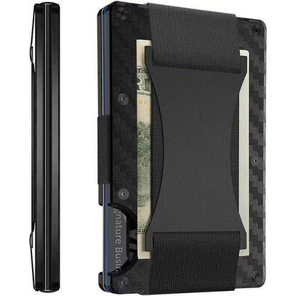 Carbon Fiber Wallet - RFID Blocking Metal Card Holder SmartPursue™