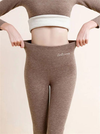 Women’s Fleece-Lined High-Waist Shark Leggings FitiqueFit