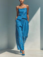 Women's Gold-Buckle Camisole & Pants Two-Piece Set FitiqueFit