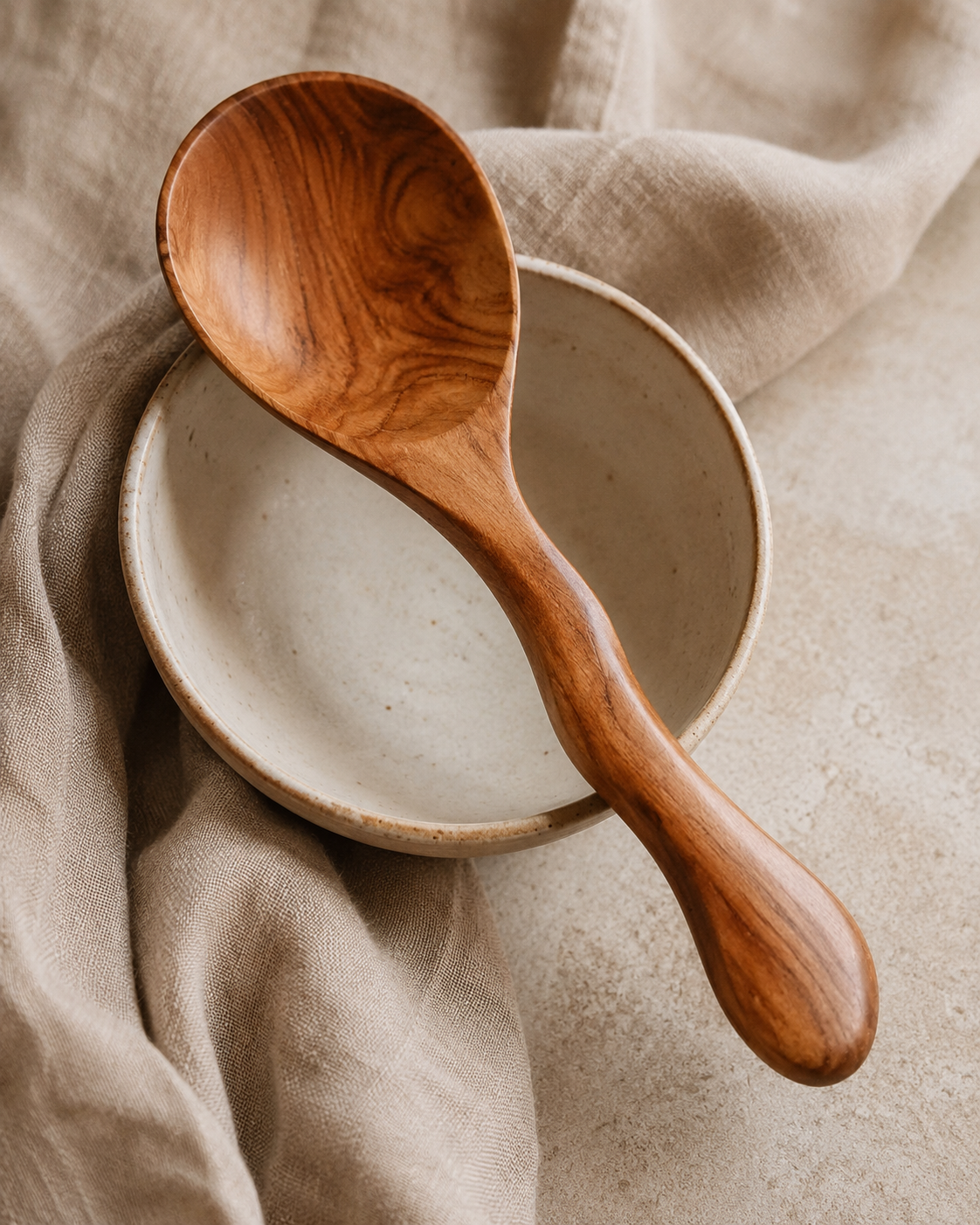 Teak Serving Spoon Set Village Thrive