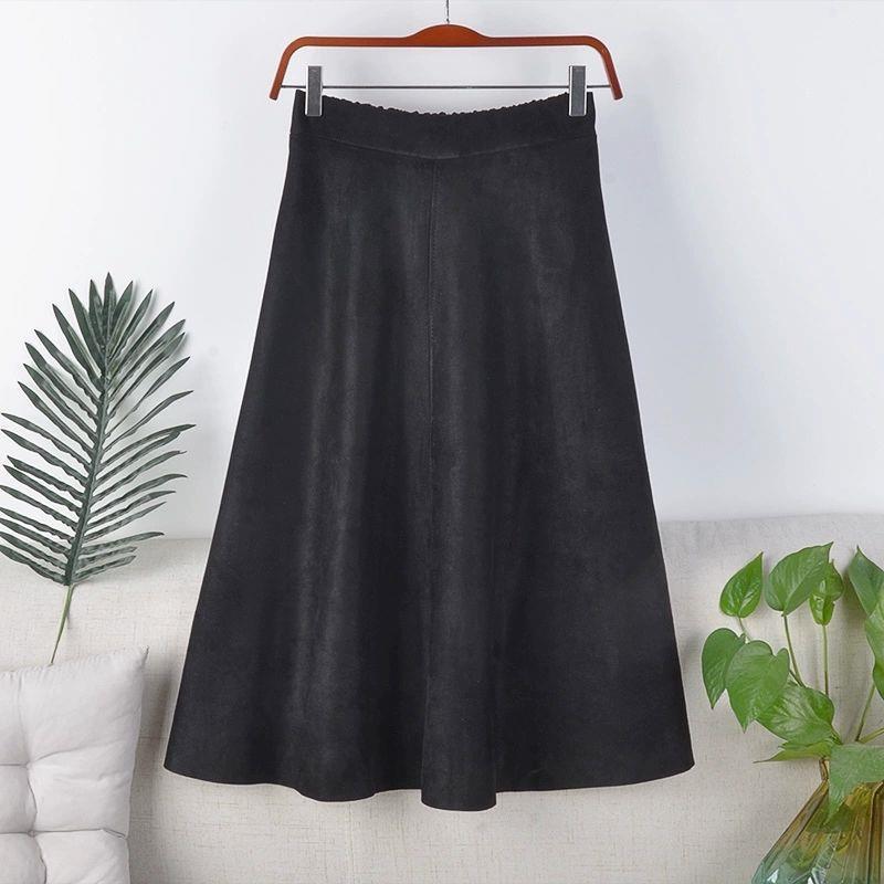 High Waist Slimming Mid-length Retro A- Line Large Hem Umbrella Skirt Grayceful LLC