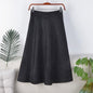High Waist Slimming Mid-length Retro A- Line Large Hem Umbrella Skirt Grayceful LLC