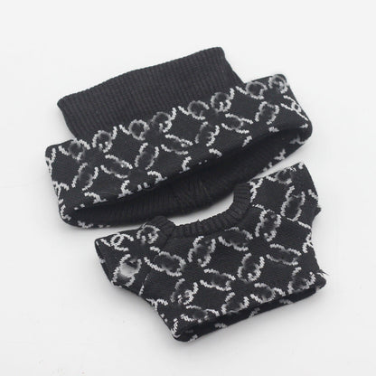 17cm Labubu First and Second Generation Blind Box 10cm Cotton Crying Doll Clothes Knitted Printed Hat