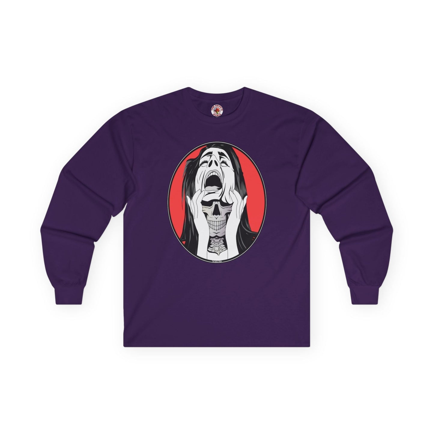Skull Woman Long Sleeve Tee The Devil's Pickle