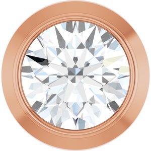 14K Rose 1/10 CT Natural Diamond Slide Pendant Ethereal Legacy Boutiques