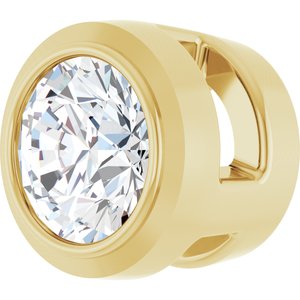 14K Yellow 1/10 CT Lab-Grown Diamond Slide Pendant Ethereal Legacy Boutiques
