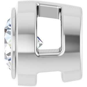 14K White 1/10 CT Natural Diamond Slide Pendant Ethereal Legacy Boutiques