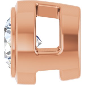 14K Rose 1/10 CT Natural Diamond Slide Pendant Ethereal Legacy Boutiques