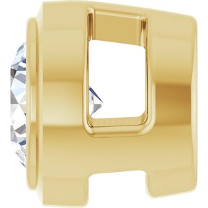 14K Yellow 1/10 CT Natural Diamond Slide Pendant Ethereal Legacy Boutiques