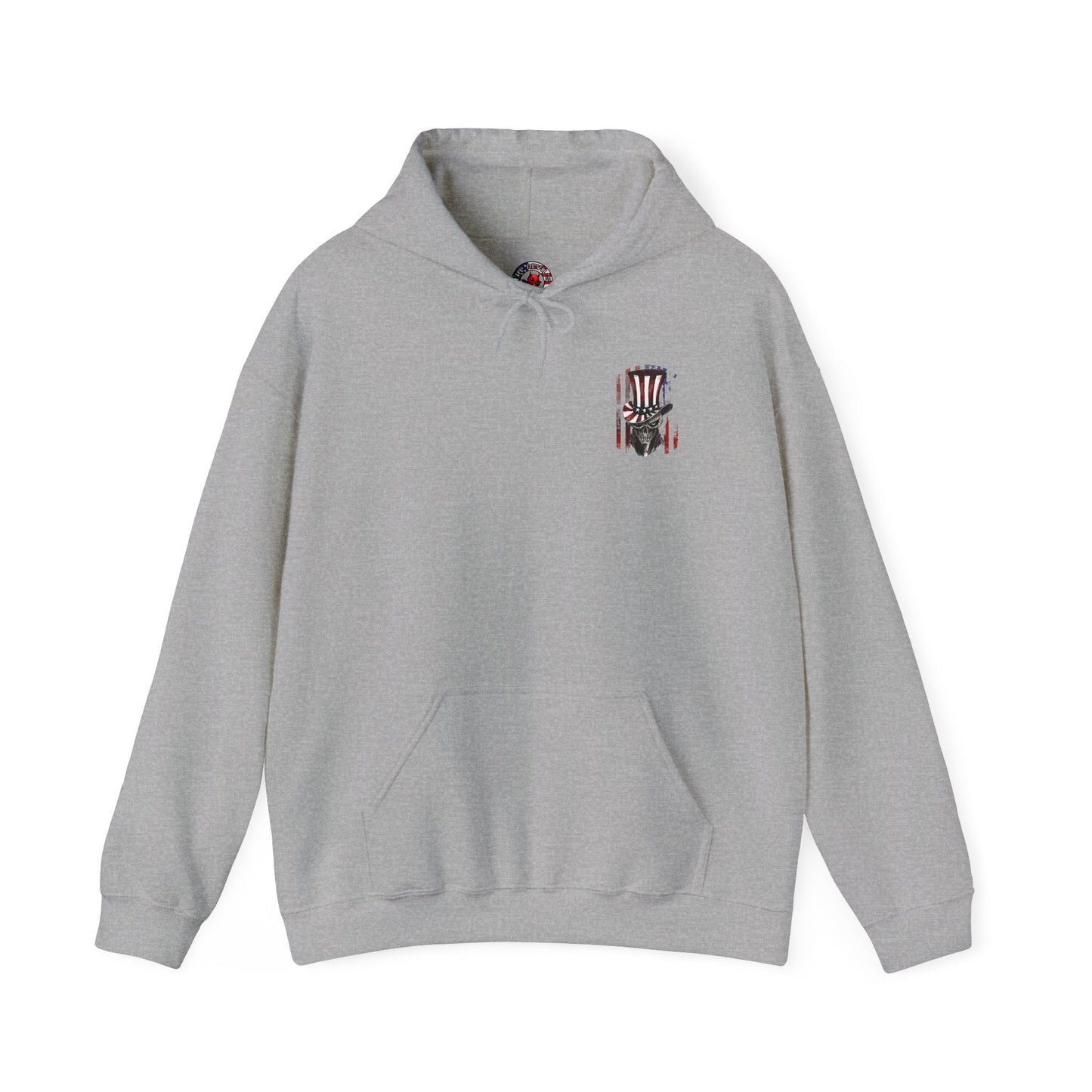 Patriotic Skull Hooded Sweatshirt The Devil's Pickle