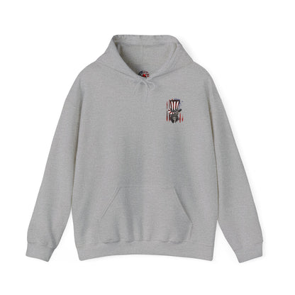 Patriotic Skull Hooded Sweatshirt The Devil's Pickle