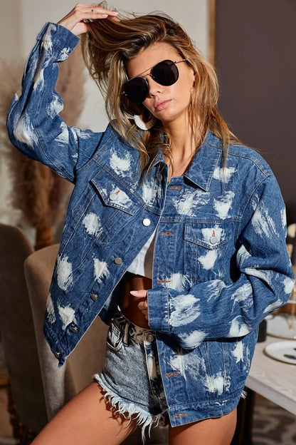 BiBi Washed Tie Dye Denim Jacket West2East Surf