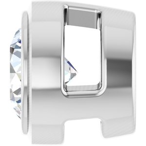 14K White 1/6 CT Lab-Grown Diamond Slide Pendant Ethereal Legacy Boutiques