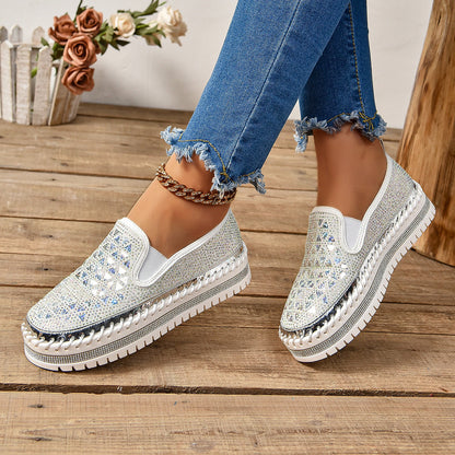 Casual Women’s Sneakers | Four-Seasons Thick-Sole Pedal Flat Shoes FitiqueFit