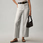 Plus Size High Waisted Slimming Solid Color Suit Pants FitiqueFit