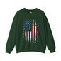 Distressed American Flag Crewneck Sweatshirt The Devil's Pickle