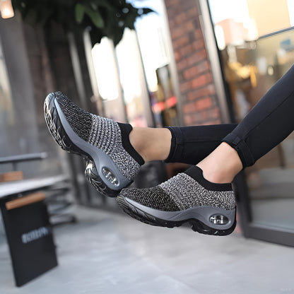 Women's Air Cushion Sole Chunky Sneakers - Lightweight Mesh Low Top Running Shoes - Breathable & Comfortable - For Women - Suitable for Running, Walking & Casual Wear - Great Gift for Fitness Enthusiasts NovaCart