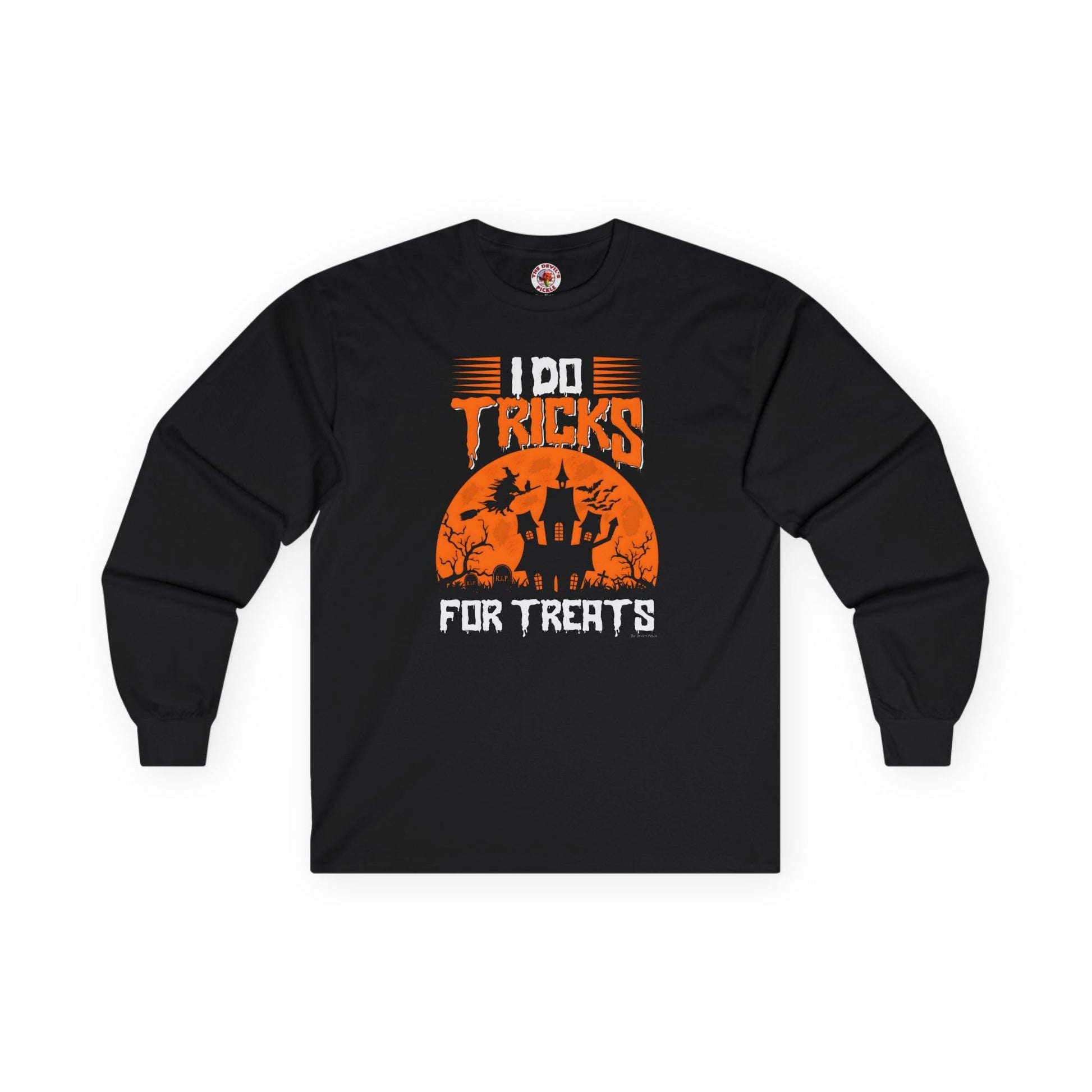 I Do Tricks For Treats Long Sleeve Tee The Devil's Pickle