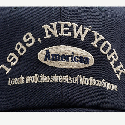 1989 Embroidery Soft Top Baseball Cap Women Sports Hat Man Unisex NovaCart