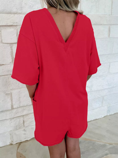 Casual Loose Half Sleeve Romper New Era Fashion LLc