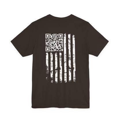 American Flag QR Code T-Shirt The Devil's Pickle