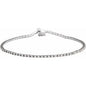 14K White 1 CTW Natural Diamond Line 7 1/4" Bracelet Ethereal Legacy Boutiques