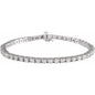 14K White 5 CTW Natural Diamond Line 7 1/4" Bracelet Ethereal Legacy Boutiques