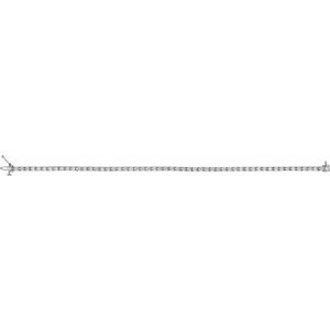 14K White 3 CTW Natural Diamond Line 7 1/4" Bracelet Ethereal Legacy Boutiques