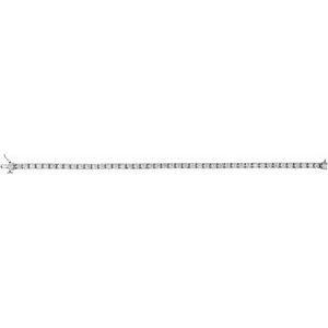 14K White 5 CTW Lab-Grown Diamond Line 7 1/4" Bracelet Ethereal Legacy Boutiques