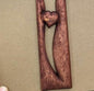 Three-dimensional wooden red heart cross love ornaments to commemorate relatives' tombstone inserts crucifix inserts
